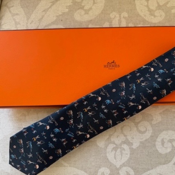 Hermes Tie - Graine de Champion Twillbi tie - New - NIB